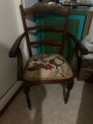 Sillón madera estilo rústico