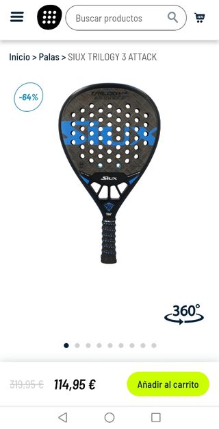 Pala Siux Trilogy 3 Attack (PVP 114'95€ EN TIENDA)