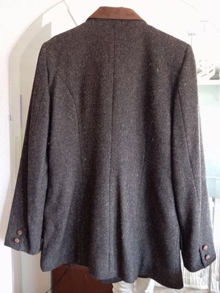 Chaqueta Naf Naf marrón - gris 