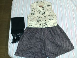 Traje Fallero niño talla 10- Beige & Negro