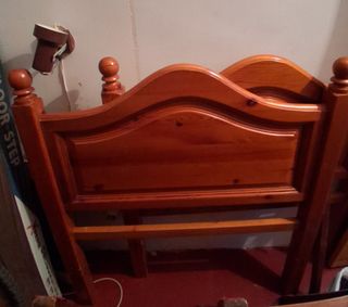 2 Cabeceros cama 90cm pino macizo. 