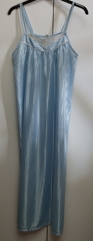 Camisón largo celeste - Ropa dormir