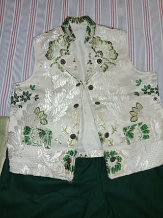 Traje Fallero niño talla 10- Verde & Plata