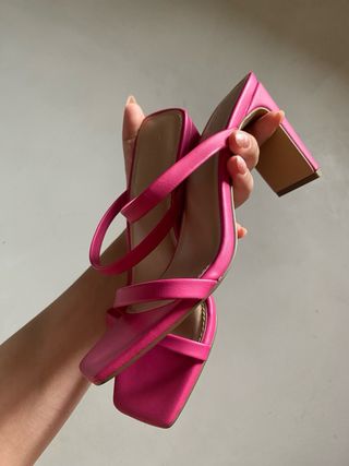 Sandali The Drop rosa - tacco