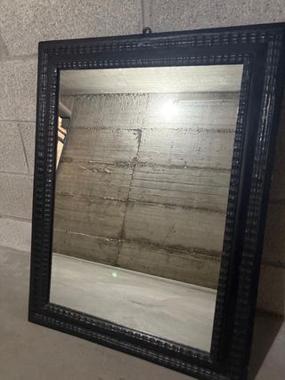 Specchio nero 68x88 cm - legno