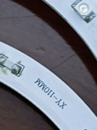 2 Cerchi LED blu 110mm