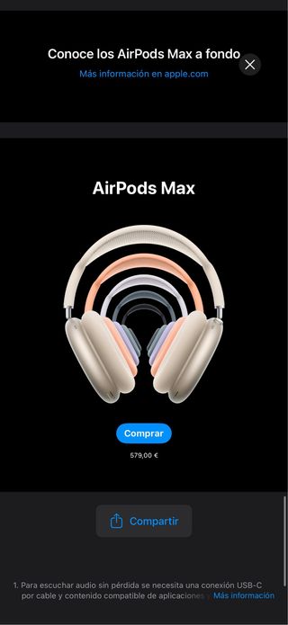 AirPods Max - Auriculares inalámbricos