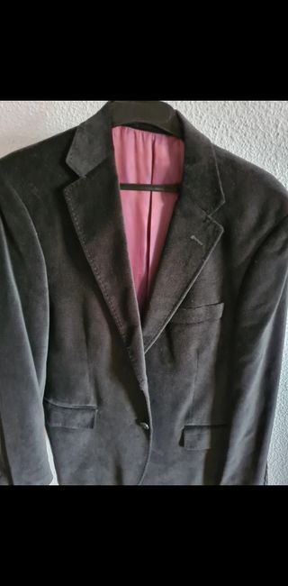 Americana terciopelo negra