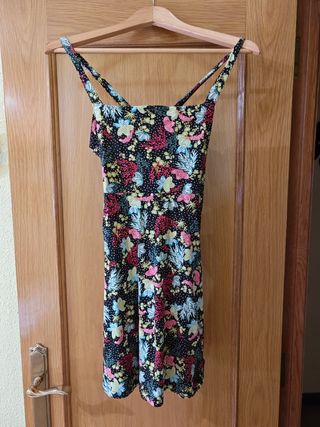 Vestido flores multicolor
