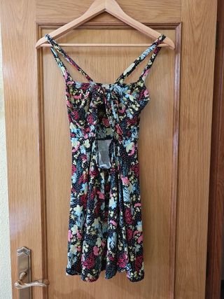 Vestido flores multicolor