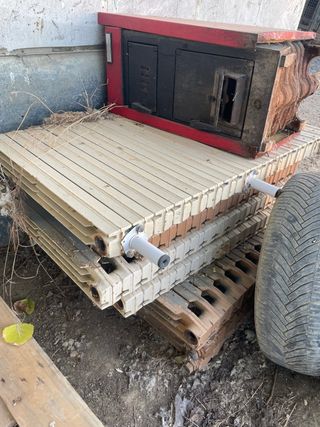 Caldera leña antigua