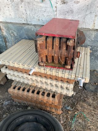 Caldera leña antigua