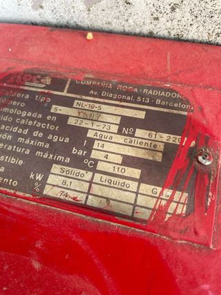 Caldera leña antigua