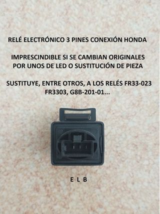 Relé electrónico led de 3 pines Honda