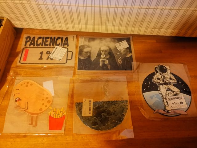 5 Pegatinas divertidas termoadhesivas