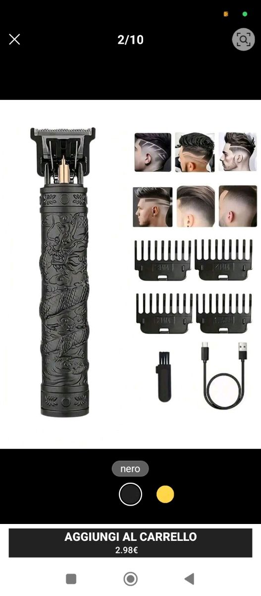 Macchinetta Tagliacapelli Oro