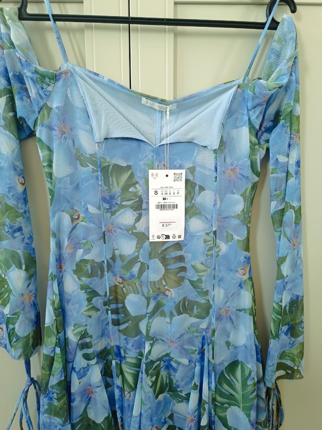 Vestido Zara azul Talla S