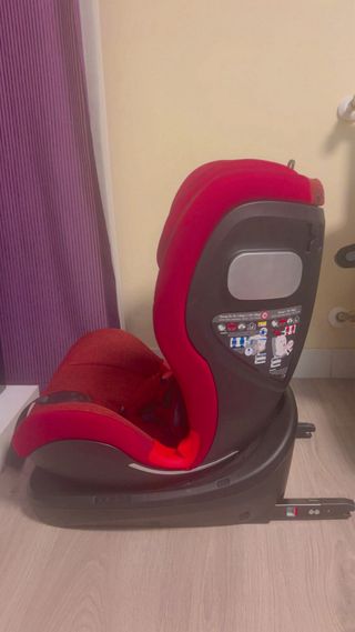 Silla coche BeCool Pivot 360º roja