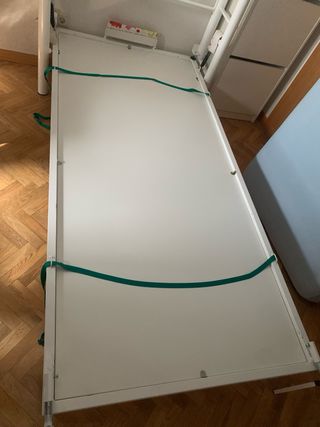 Cama plegable blanca 90x200cm