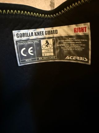 Rodilleras Acerbis usadas - ¡Como nuevas!