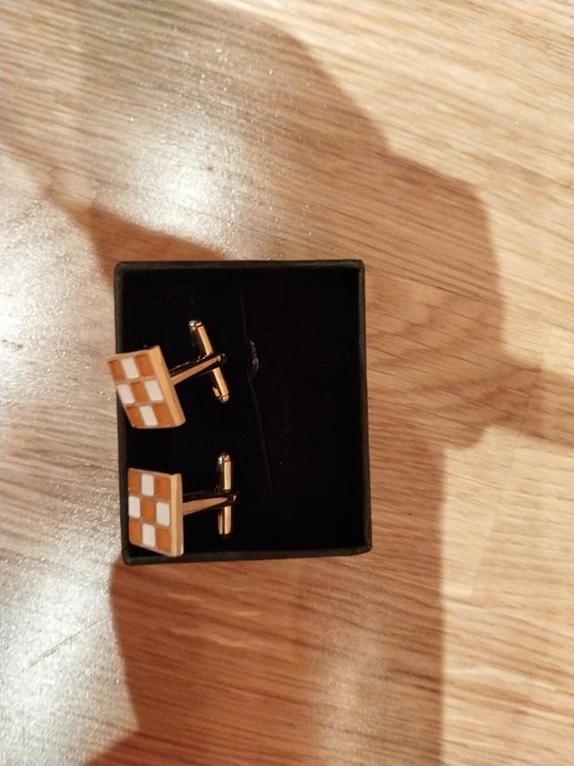 Gemelos Cubo Rubik - Naranja y Blanco