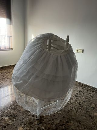 Cancán fallera blanco - Talla única
