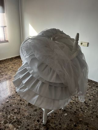 Cancán fallera blanco - Talla única