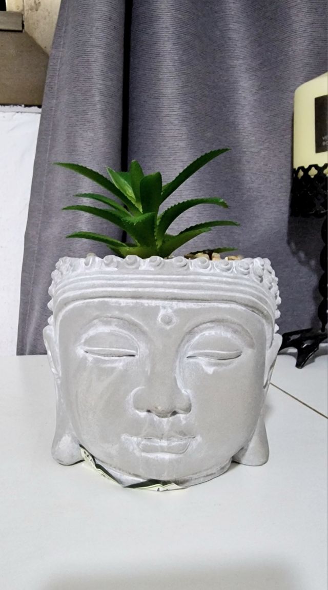 Maceta Buda Gris - Decoración