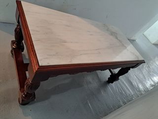 Mesa centro mármol-madera