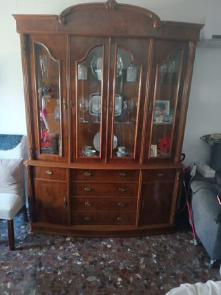 Vitrina madera salón - Mueble antiguo