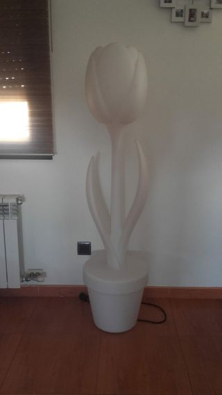 Lámpara Tulipán PVC blanca