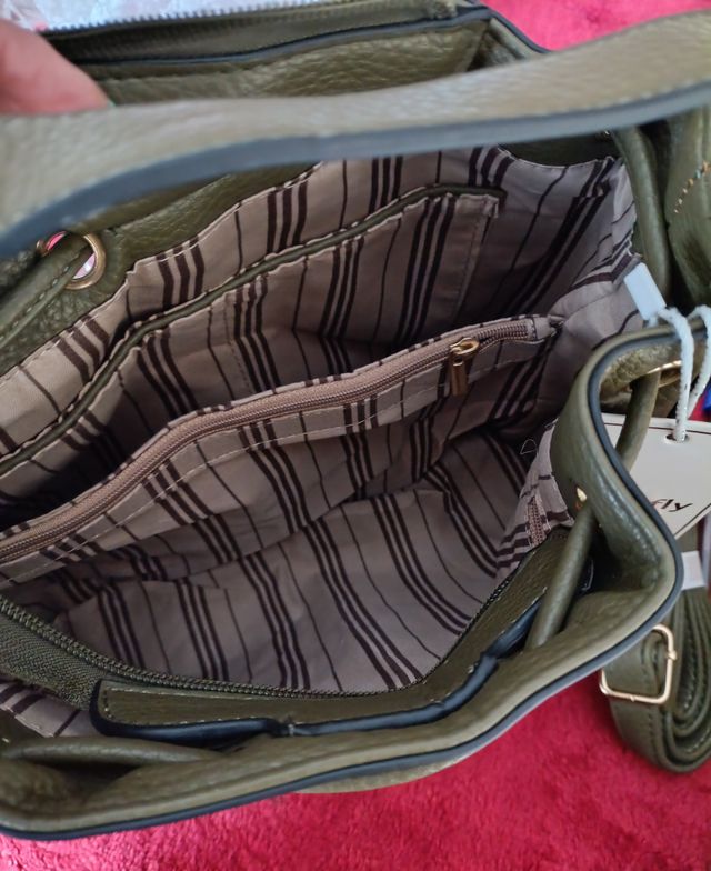 Bolso bandolera caqui nuevo