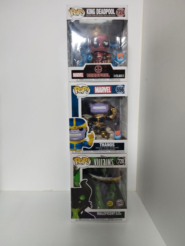 Funko Pop! Marvel, Dragon Ball, etc.