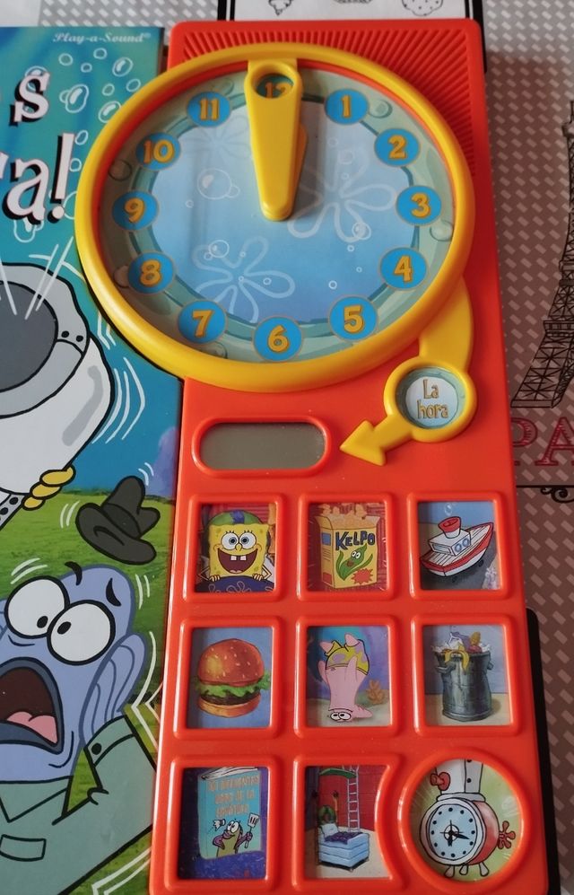 LIBRO BOB ESPONJA LAS HORAS 