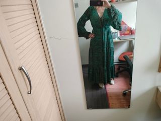 Vestido largo seda Hug&Clau talla S
