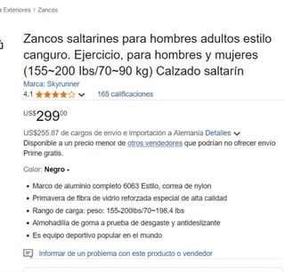 Zancos saltarines adultos hombre y mujer
