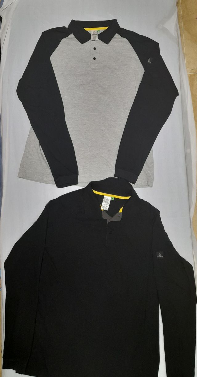 Polos Delta Plus XL- Gris y Negro