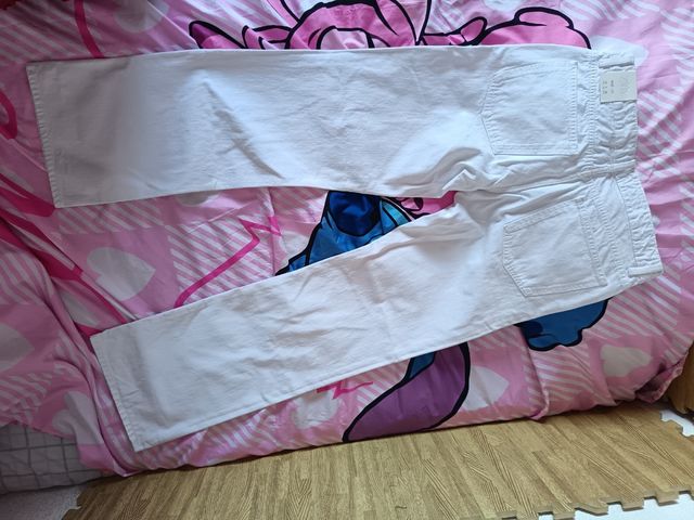 Pantalones blancos rectos