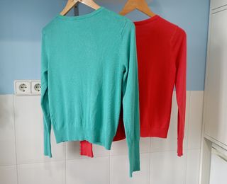 Rebequitas naranja y verde agua S/M
