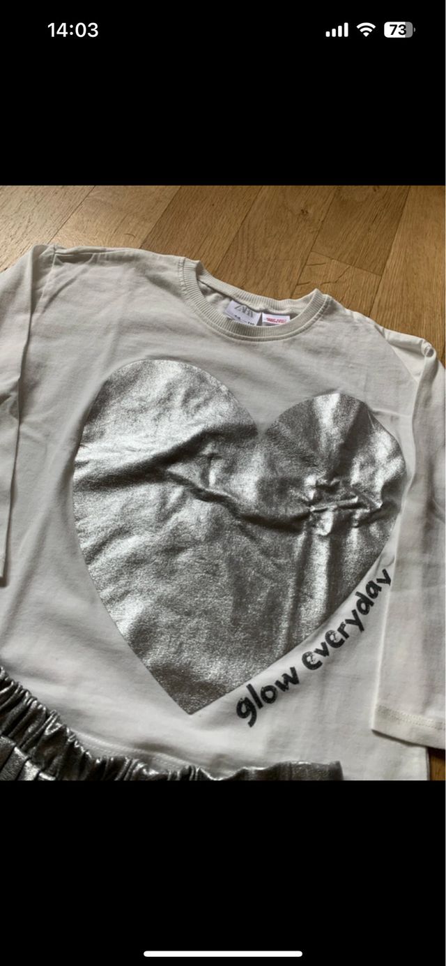 Completo Zara bimba: maglietta e gonna