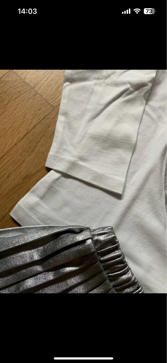 Completo Zara bimba: maglietta e gonna