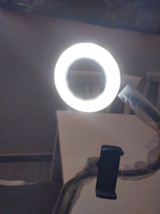 Lampara aro luz móvil