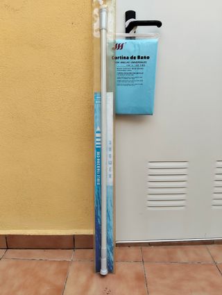 Barra ducha extensible 110-200cm + cortina