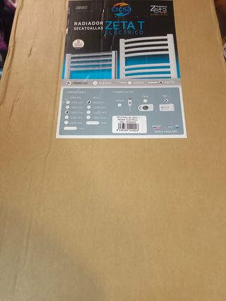 Radiador toallero eléctrico Zeta Dry C blanco