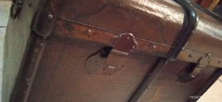 Cassapanca legno vintage marrone