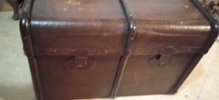 Cassapanca legno vintage marrone