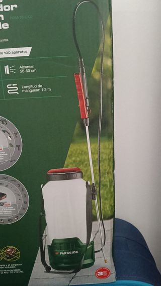Pulverizador a presión 20v 12v recargable parkside