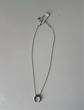 Collar Plata 925 Luna Turquesa