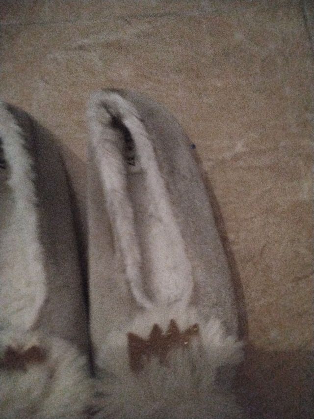 Pantuflas Invierno - Corona con brillantina dorada