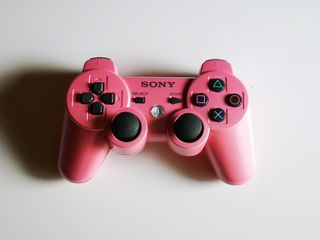 mando dualshock ps3 rosa chicle original 